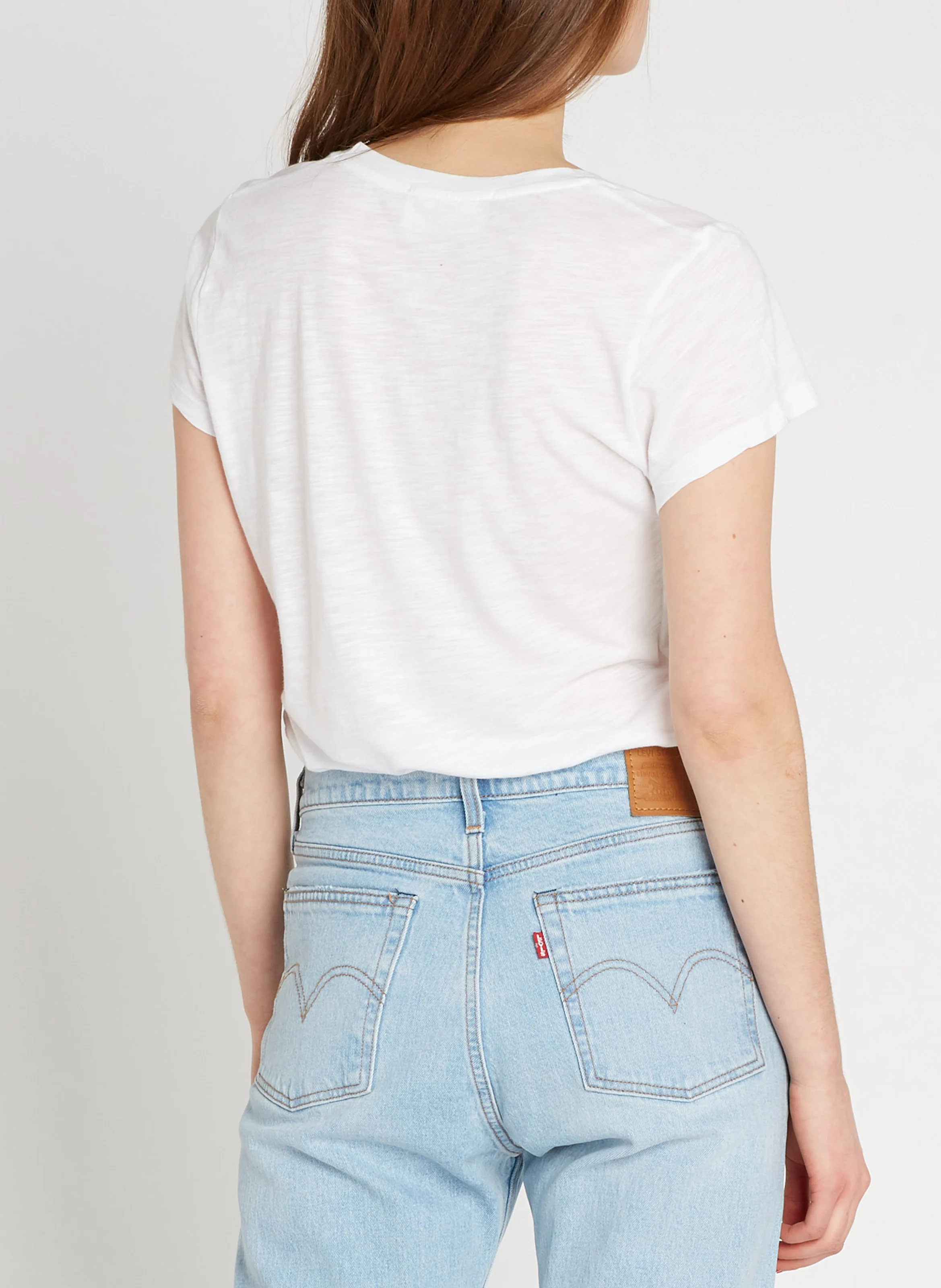JACKSONVILLE - Tee-shirt col rond en coton mélangé | Blanc