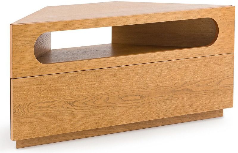 Vonti - Hoek TV-meubel - Naturel Licht Hout - Minimalistisch Design
