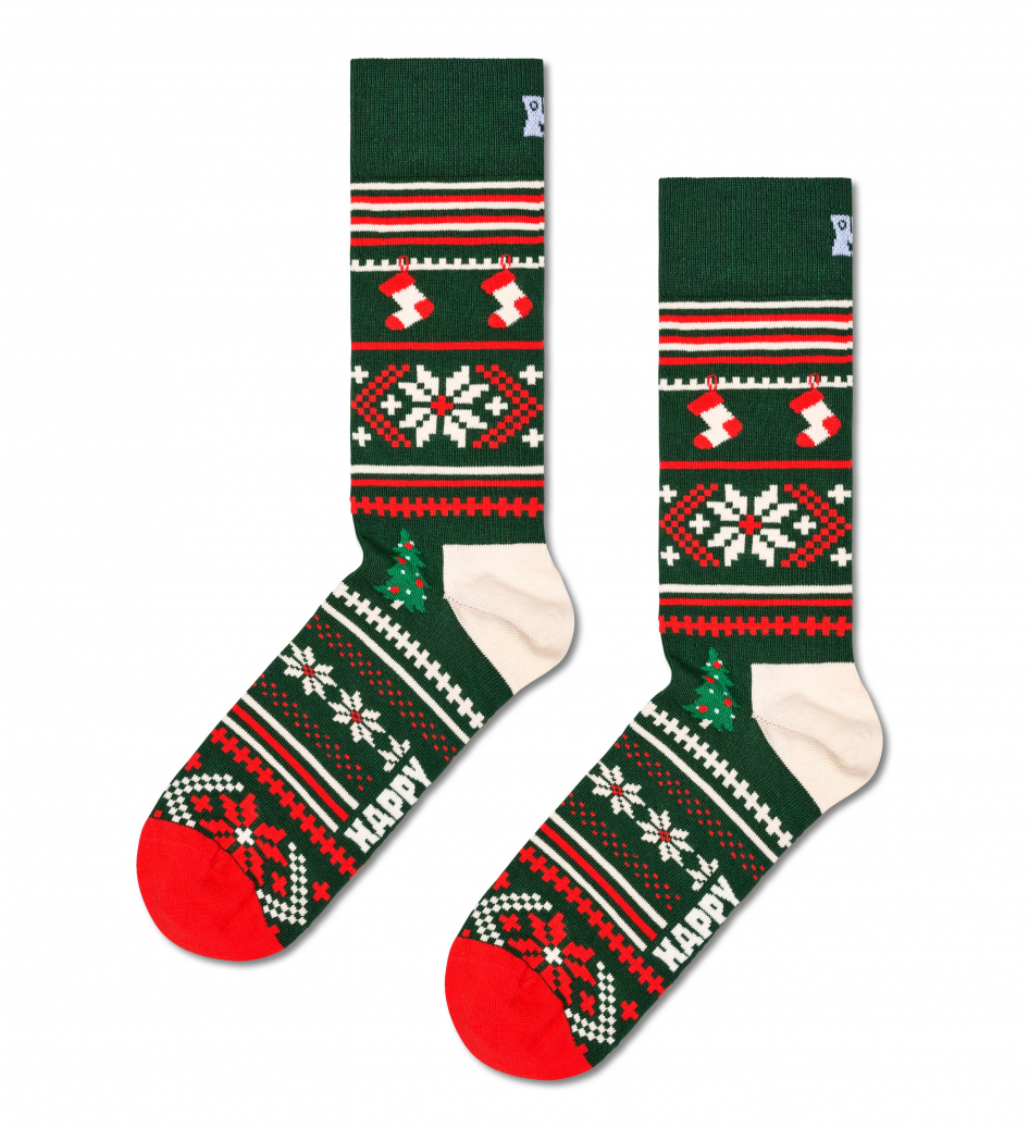 Happy Socks Christmas Sweater Sock Socken in Mehrfarbig