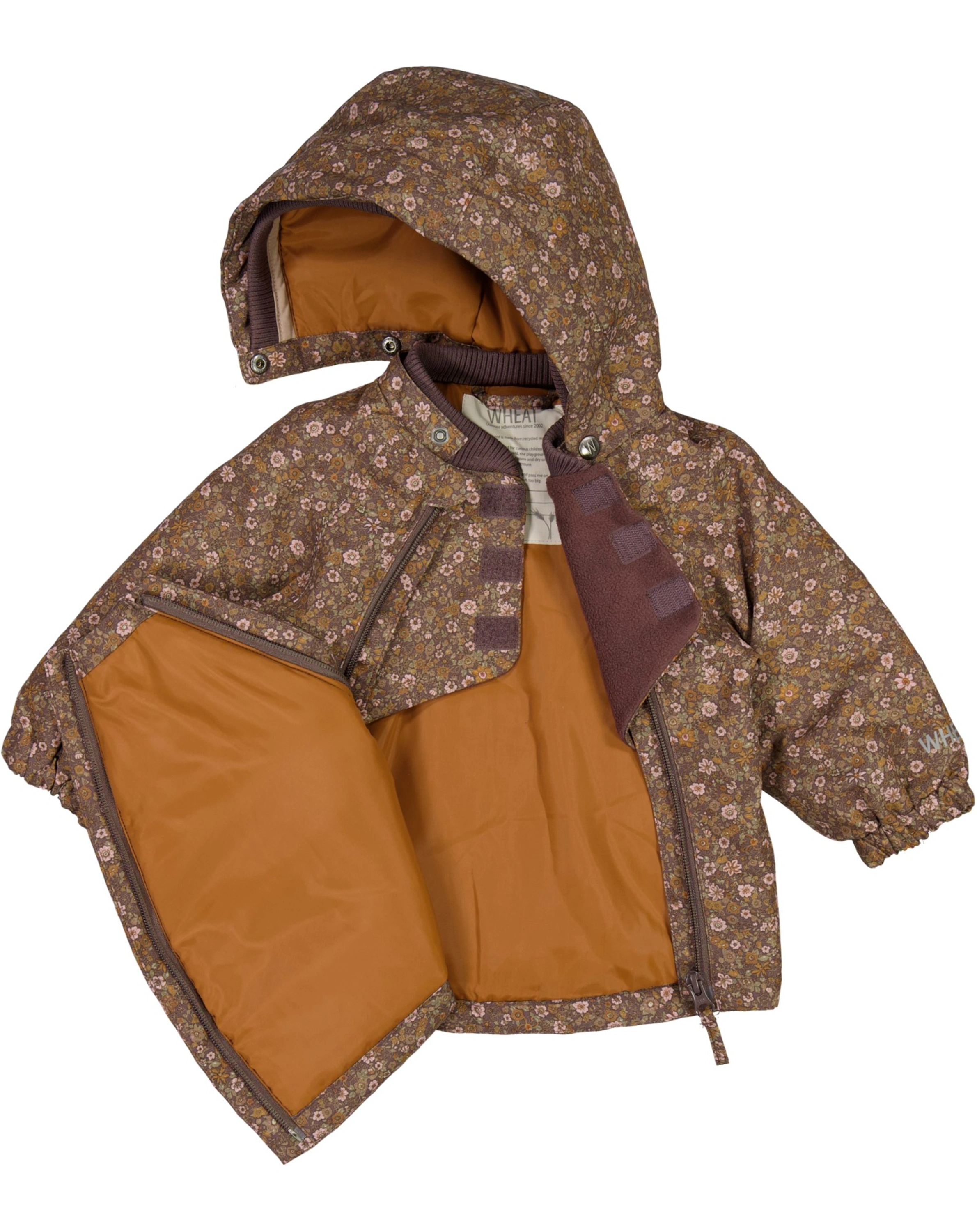 Funktions-Winterjacke SASCHA TECH FLOWERS in eggplant