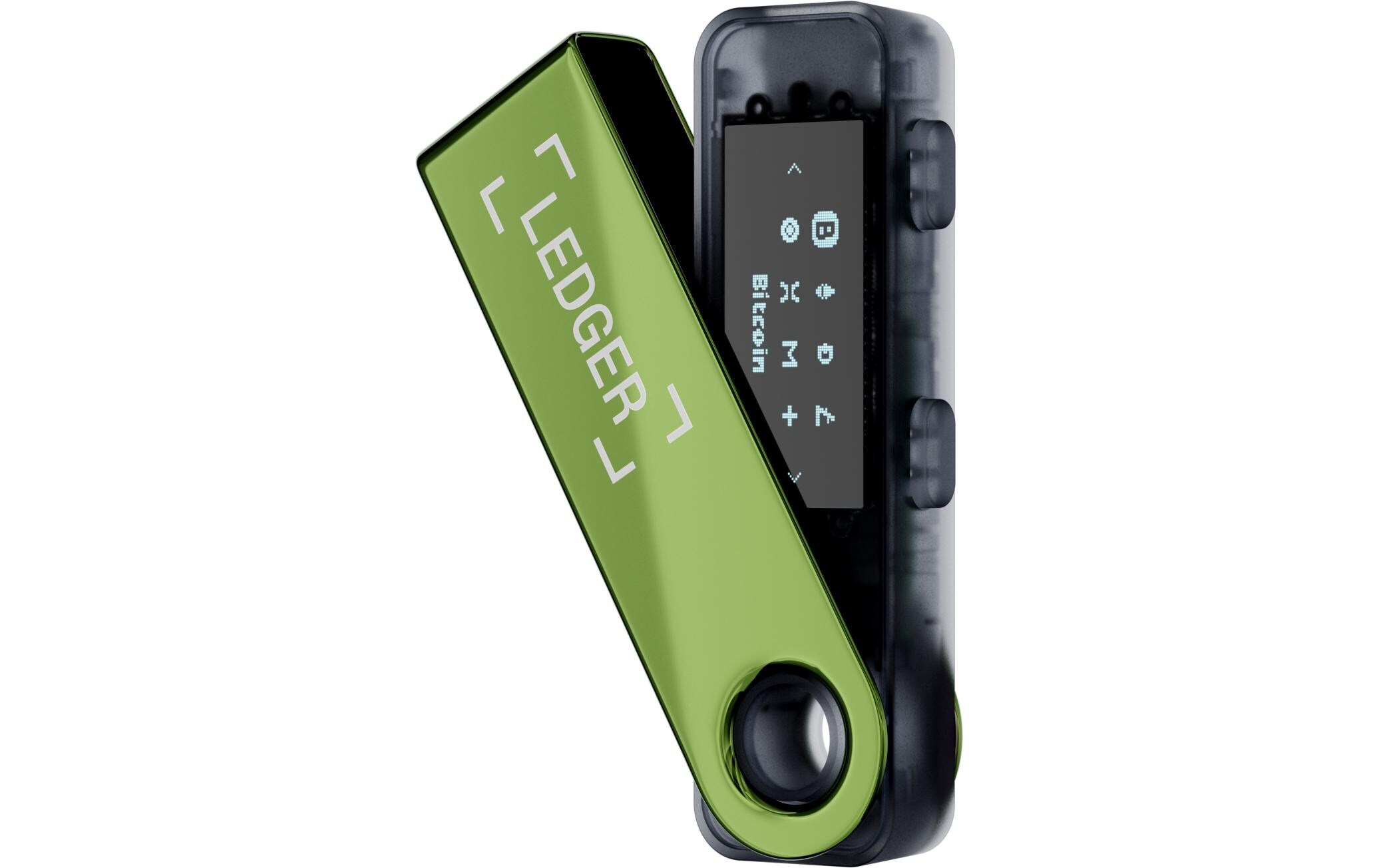 Nano S Plus Oxidante GreenHardware-Wallet für Schutz von Kryptowährungen und NFTs