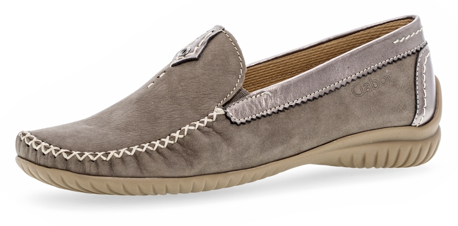 Gabor Mokassin »FLORENZ«  Slipper, Schlupfschuh mit Gummizug, Weite G (=weit)