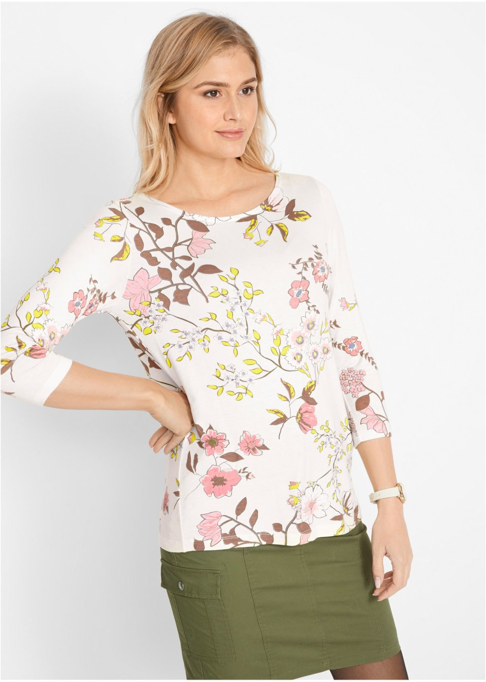 T-shirt à imprimé floral