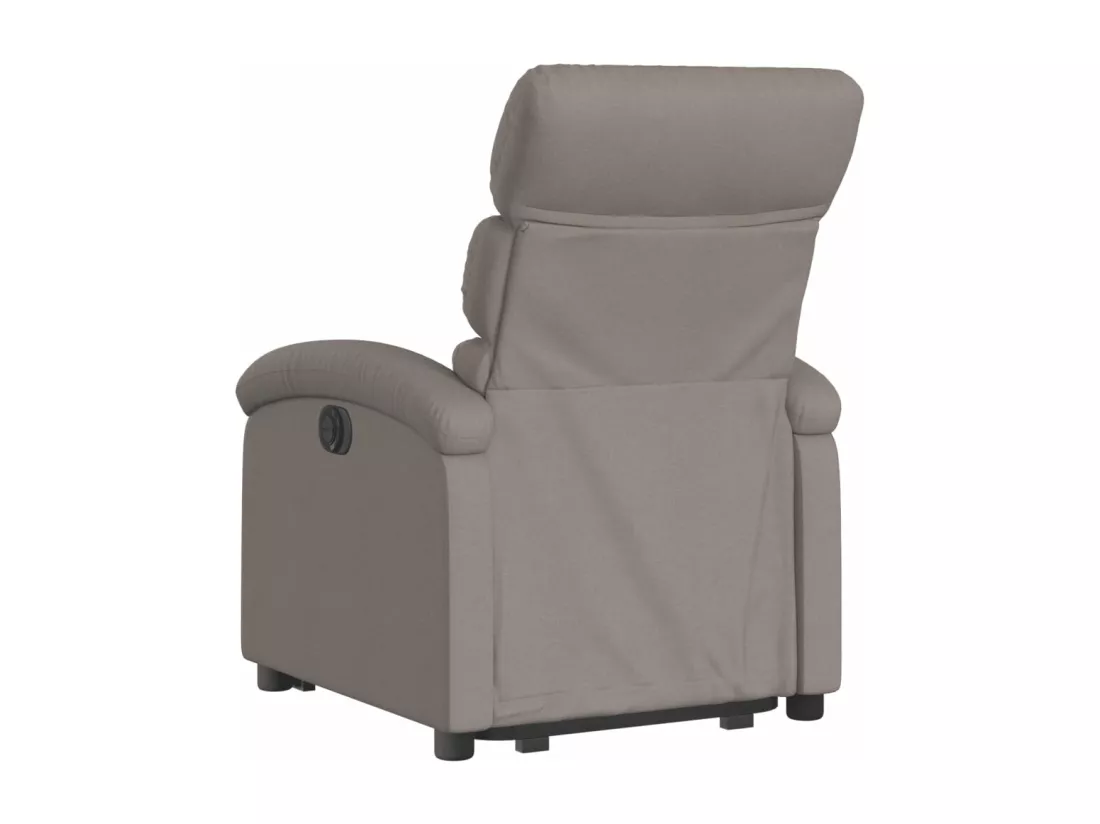 Fauteuil inclinable taupe tissu