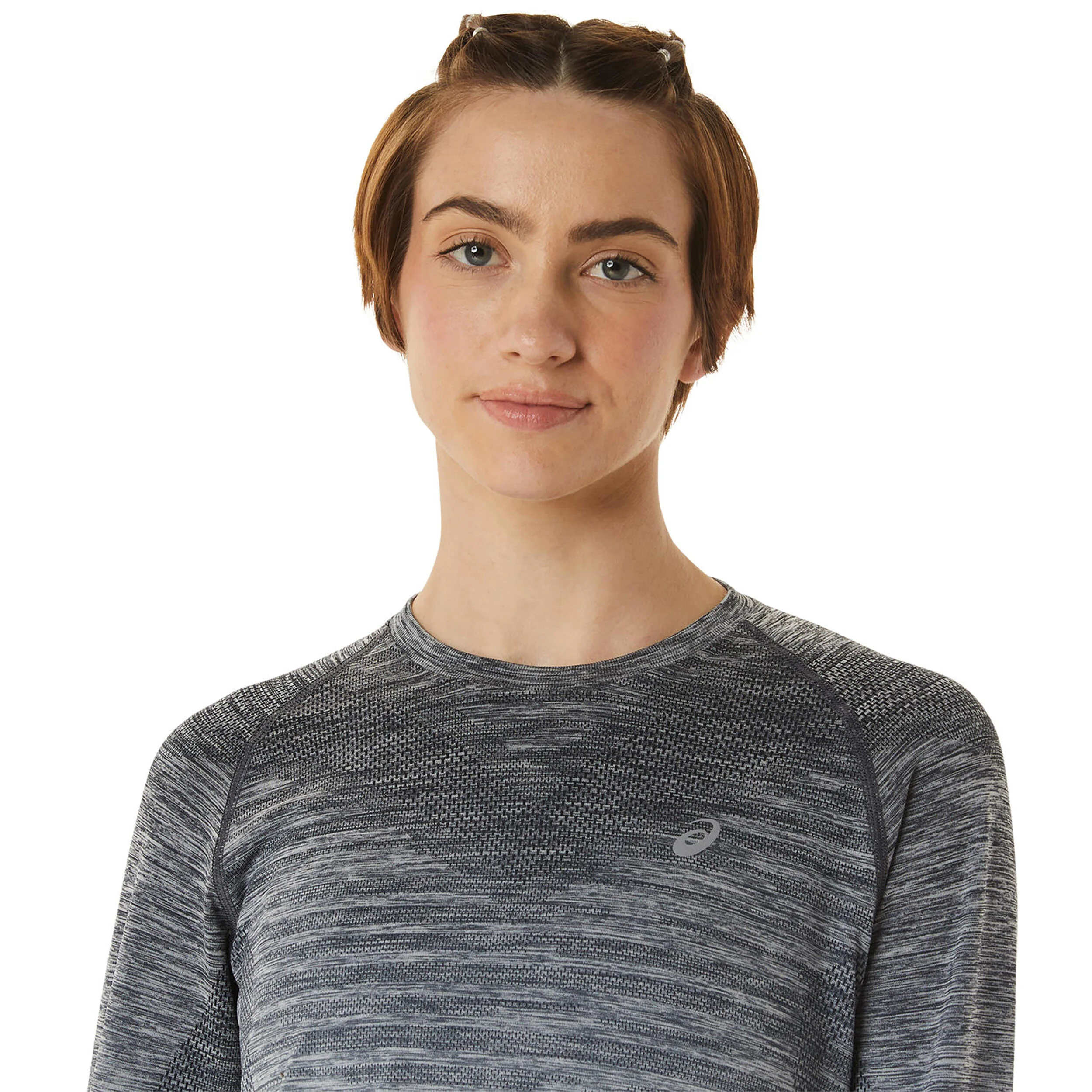ASICS Seamless Haut Manches Longues Femmes - Blanc , Gris