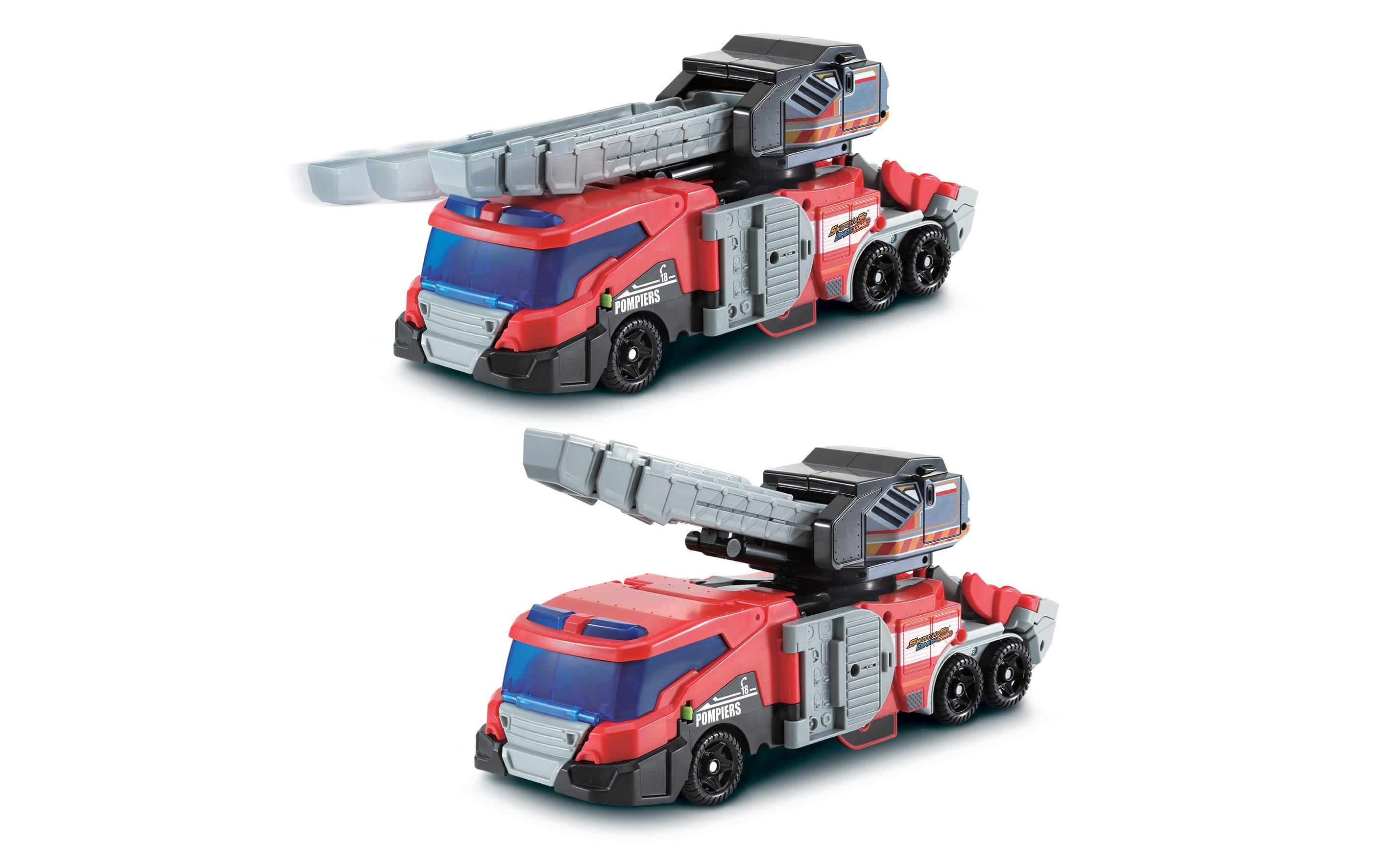 Switch & Go Dinos - Combo Trio le T-Rex SOS -FR-Verwandelbares Set in Dino- und Fahrzeugmodus