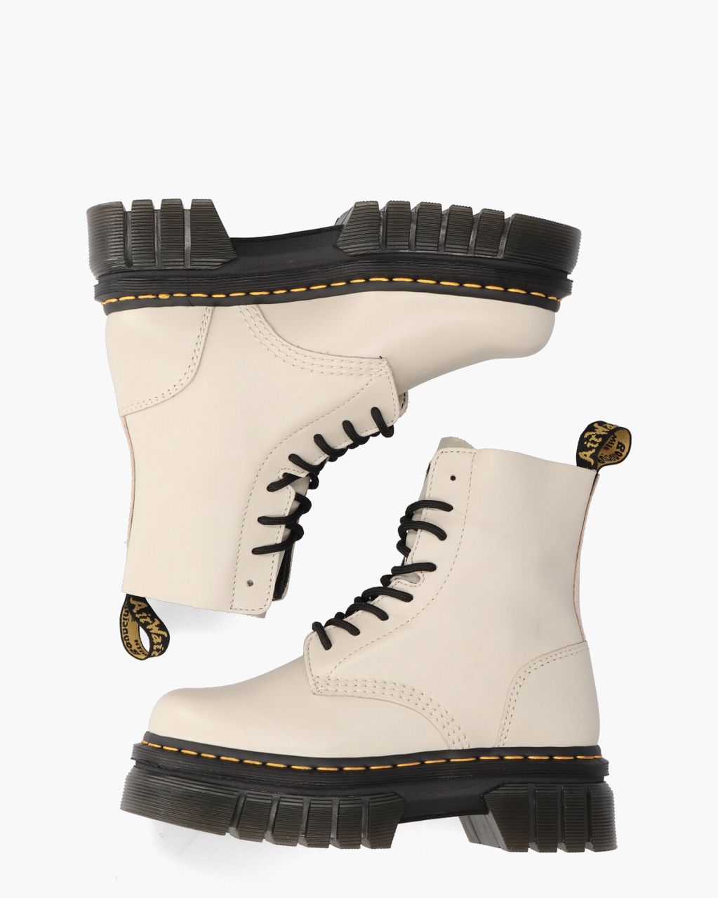 Dr. Martens Audrick Platform Off-White Dames Veterboots