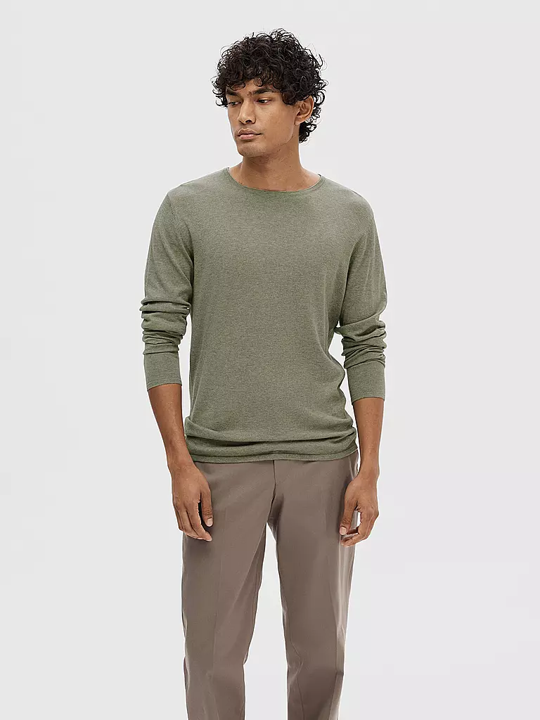 SELECTED Pullover SLHROME grün