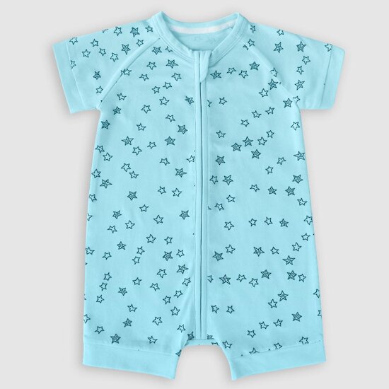 Barboteuse bébé zippée coton stretch   Pluie d'étoiles        de               DIM Baby