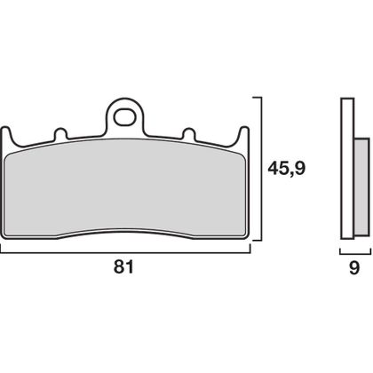 Plaquettes de freins Brembo Sinter Métal Fritté avant (Spécial ABS selon modèle)