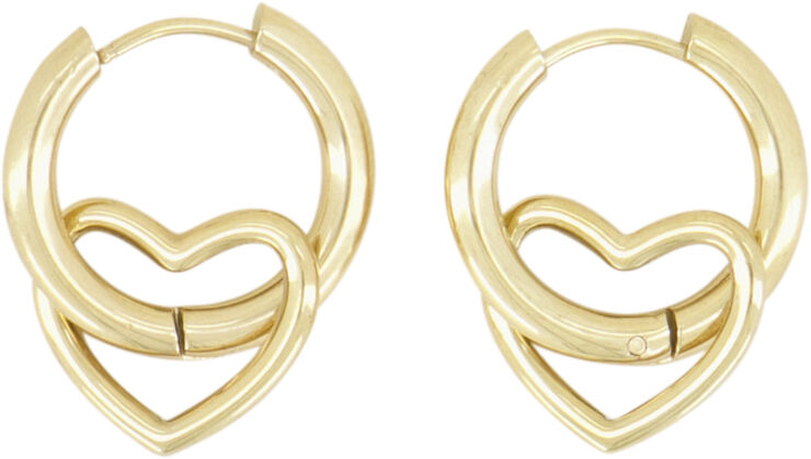 My Jewellery Open heart earrings Gold