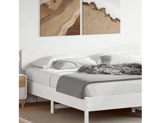 VIDAXL - Tête de lit blanc 200 cm bois massif de pin