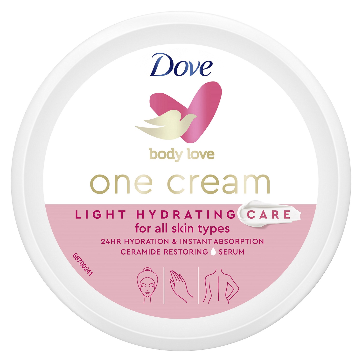 CREME CORPO DOVE LIGHT HYDRATING BODY LOVE 250ML