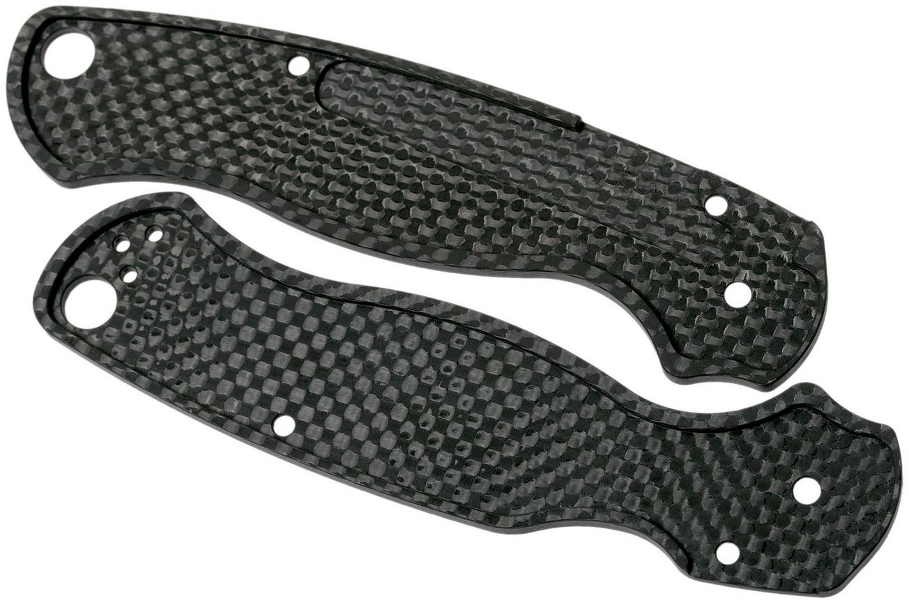 Flytanium Spyderco Paramilitary 2 scales, carbonfiber