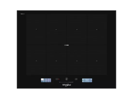 Whirlpool Table de cuisson induction 65cm 8 feux 7400w noir - smp658cneixl