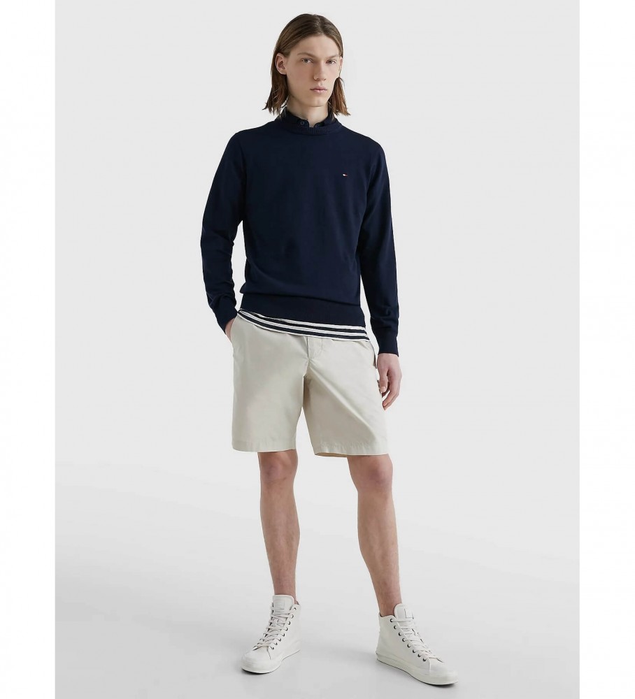 Camisa Tommy Hilfiger 1985 Gola Redonda em couro de marinheiro