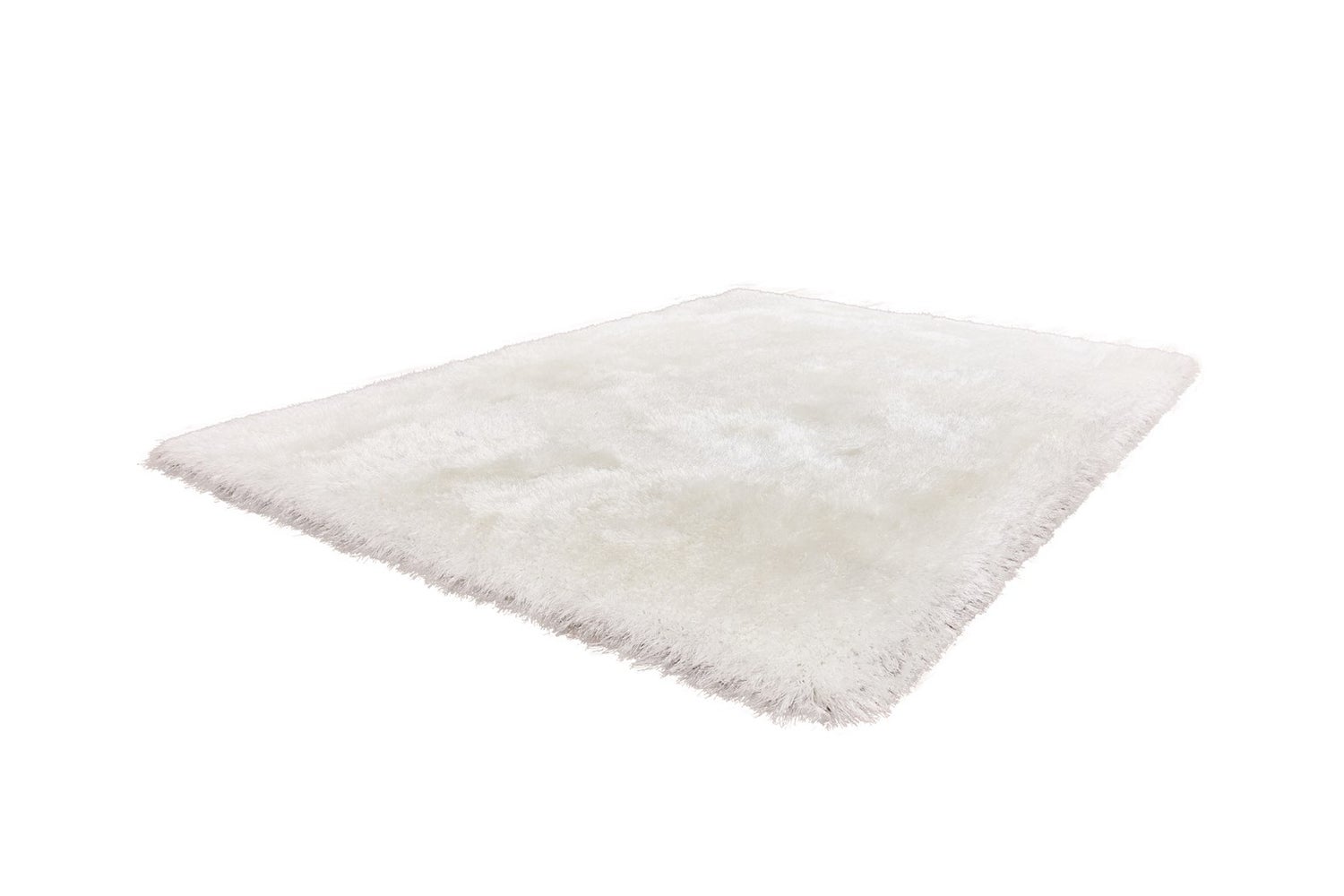 Velvique hoogpolig tapijt, wit, effen, handgetuft, 120 x 170 cm