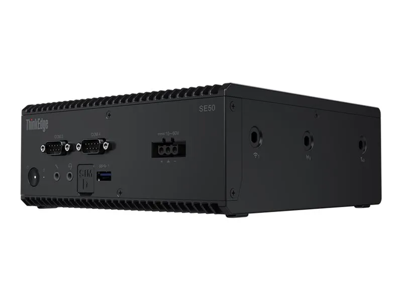 Lenovo ThinkEdge SE50 11RJ - USFF Core i5 8365UE / op til 4.1 GHz - RAM 8 GB - SSD 128 GB - NVMe - UHD Graphics 620 - Gigabit Ethernet - Windows IoT Enterprise 2024 LTSC - skærm: ingen - tastatur: nordisk (dansk/finsk/norsk/svensk) - sort - Lenovo To