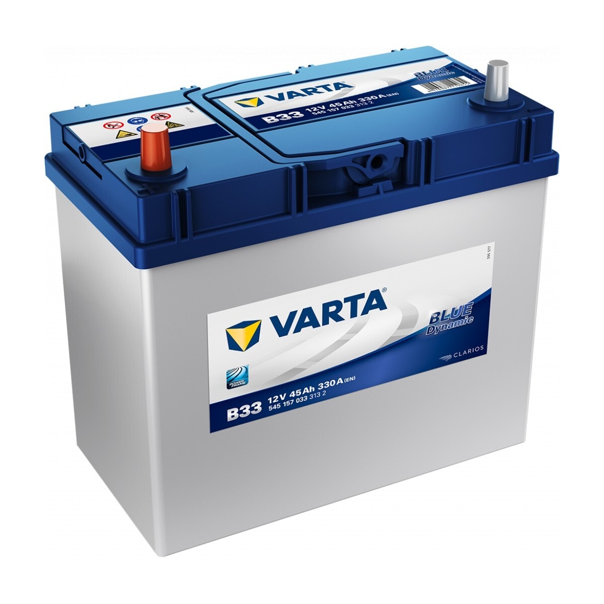 VARTA Blue Dynamic Batteri 12V 45AH 330CCA (238x129x200/227mm) +venstre B33