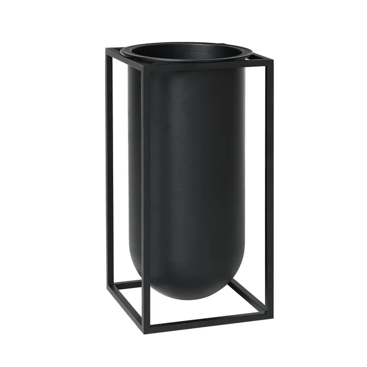 Audo - Kubus Vase Lolo, schwarz