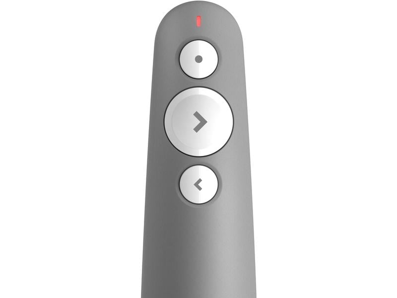 Logitech Presenter R500 s mid grey Mühelos präsentieren – auf fast jedem Gerät