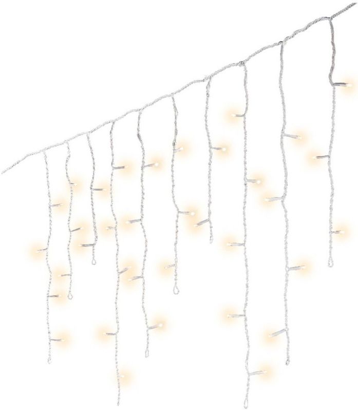 Lumineo Kerstverlichting - IJspegel - warm wit - 750 cm - 175 led lampjes - ijspegelverlichting