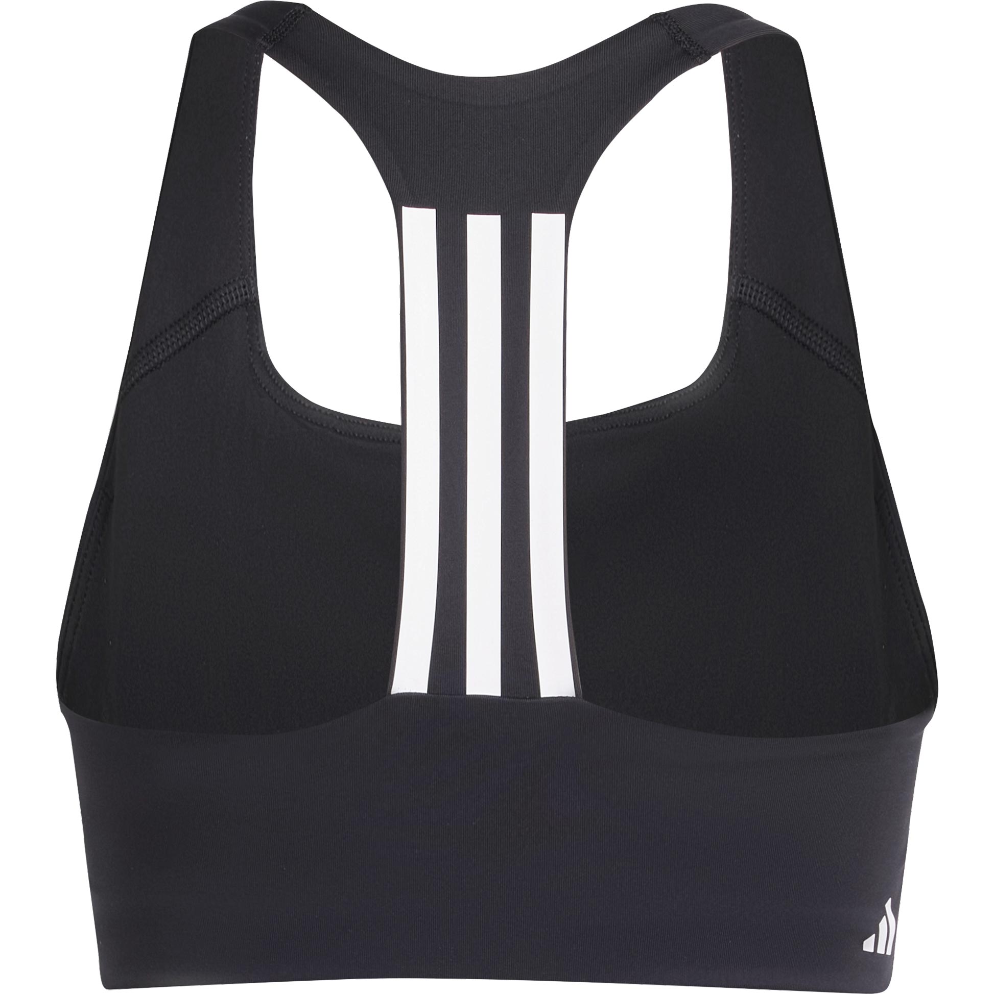 adidas Powerimpact Training Medium-Support 3-Streifen Sport BH Damen schwarz