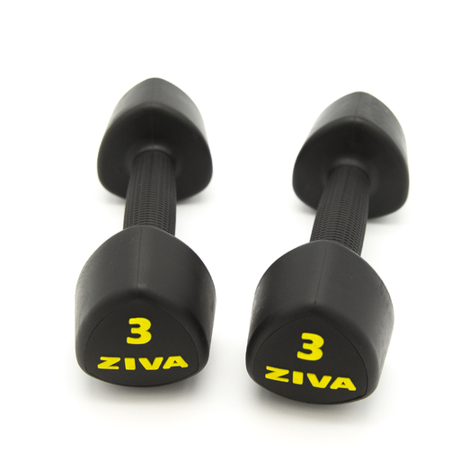 halteres Ziva Classic Studio pretos de 6 kg