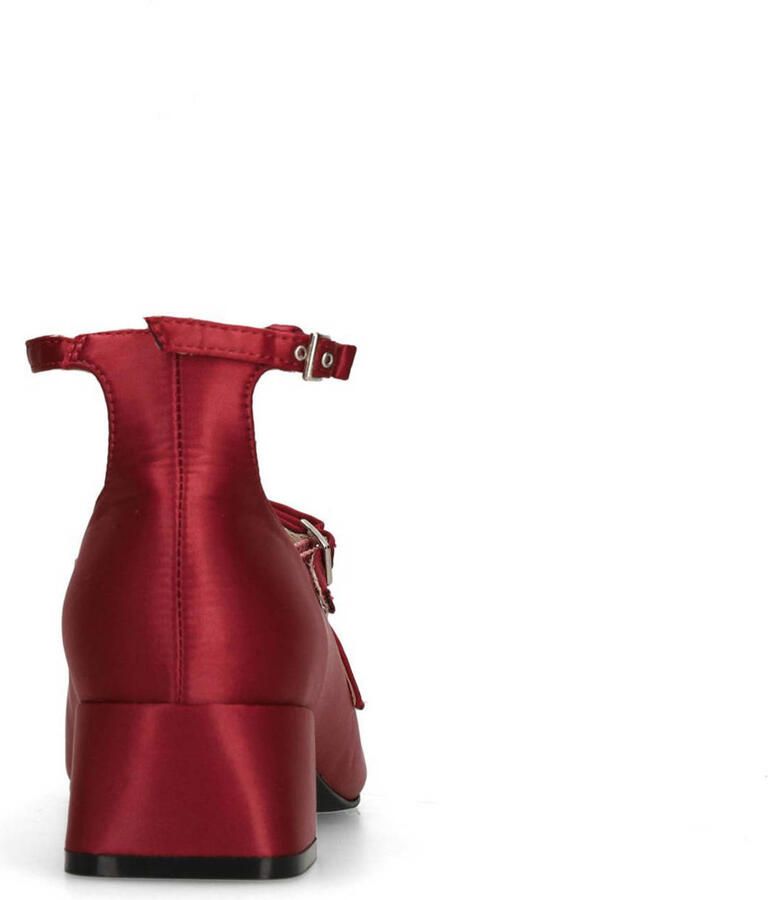 Sacha Mary Jane's satijnen pumps rood