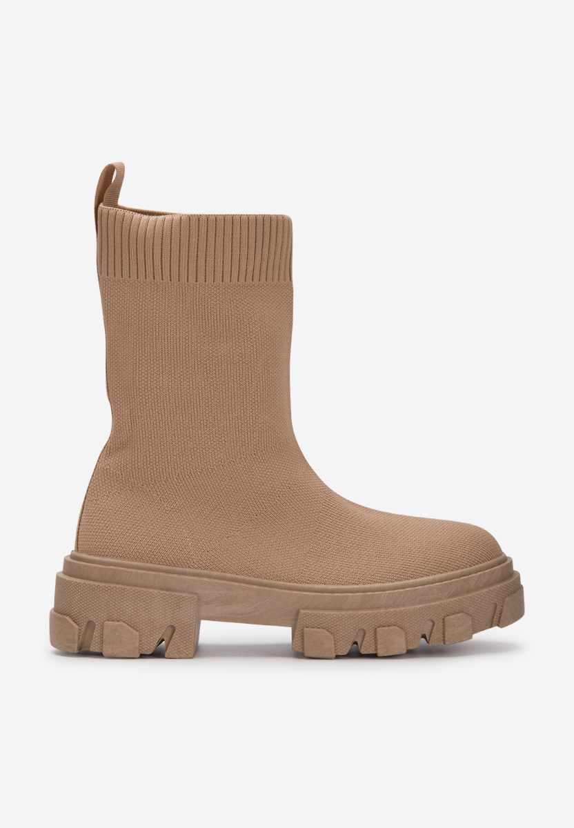 Bottines chaussettes kaki Zhavia