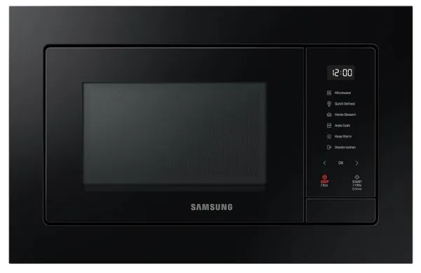 Samsung MQ7000A MG23A7318CK - Mikrobølgeovn med grill - til indbygning - 23 liter - 800 W - sort