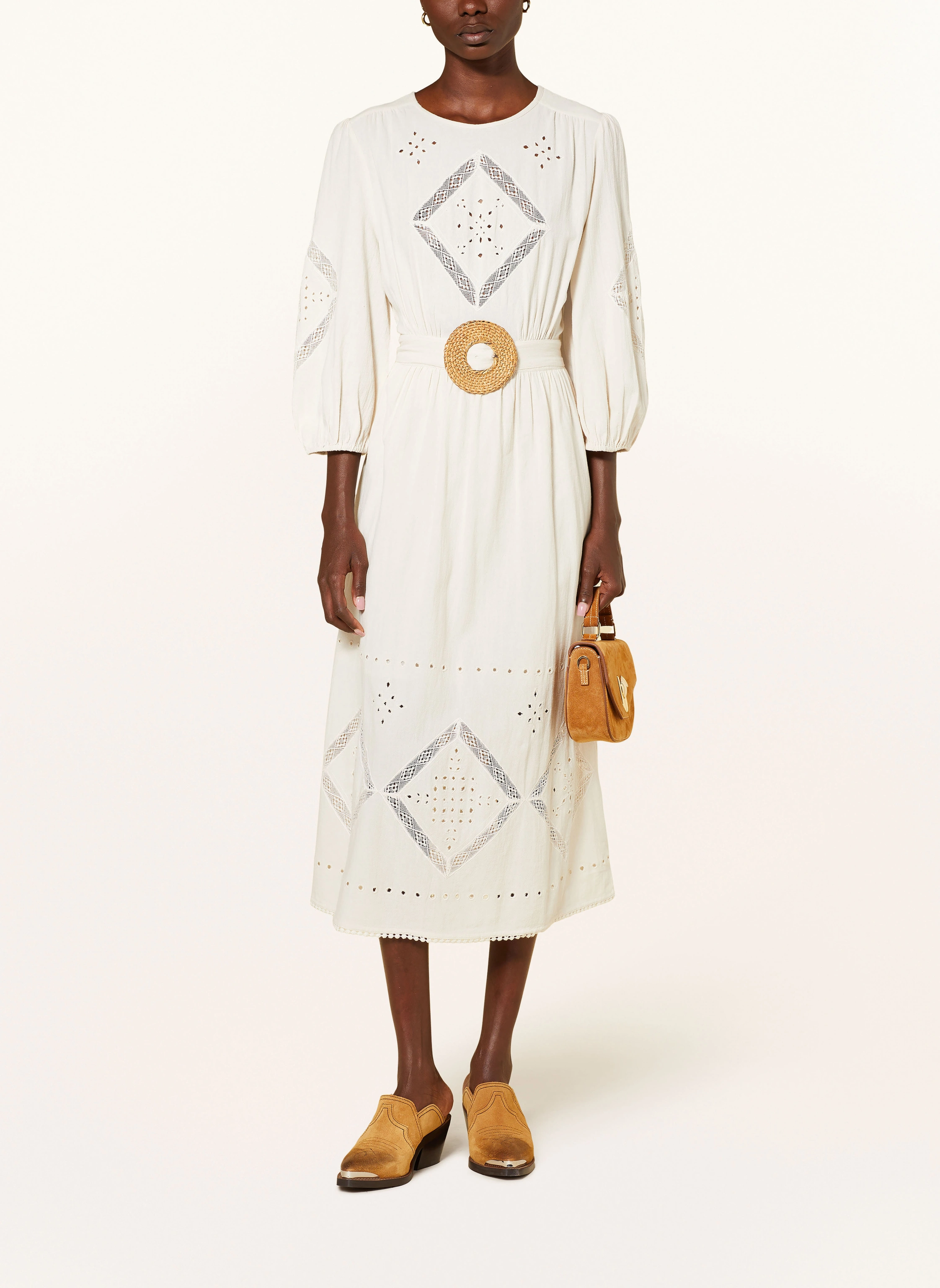 ba&sh Kleid ELVINA mit 3/4-Arm und Cut-out