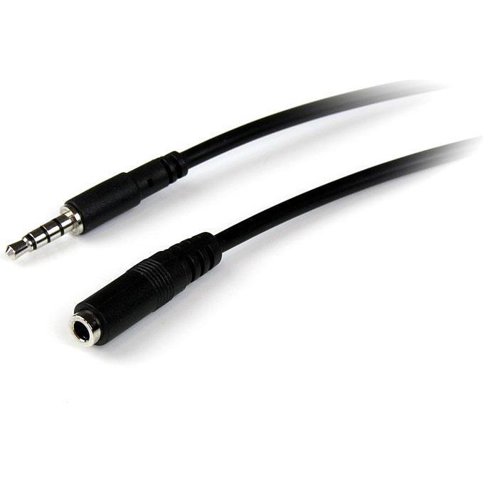 StarTech.com Câble d'extension de casque TRRS 4 positions 3,5 mm 2 m - M/F