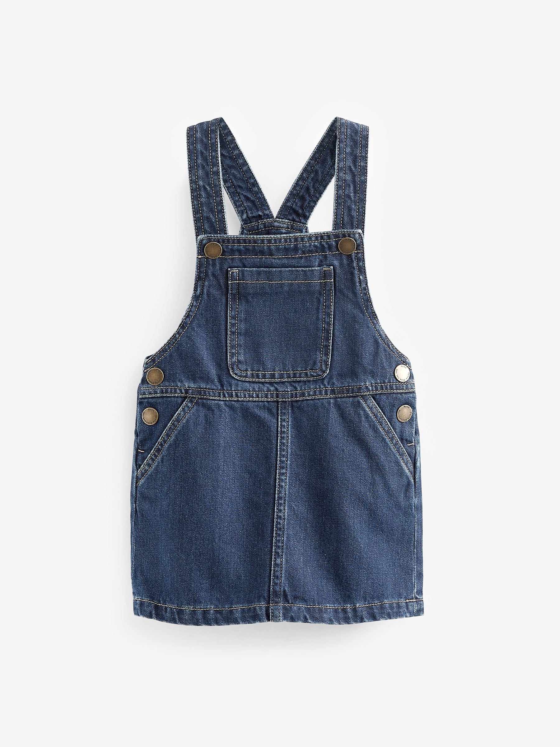 Indigoblauw - Denim overgooier (3 mnd-8 jr)