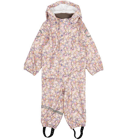 Mikk-Line Regenanzug - PU - Recycelt - Rose Dawn m. Blumen