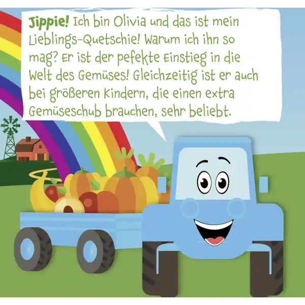 Bio Quetschie mit Kürbis, Karotte, Apfel, Banane & Pfirsich