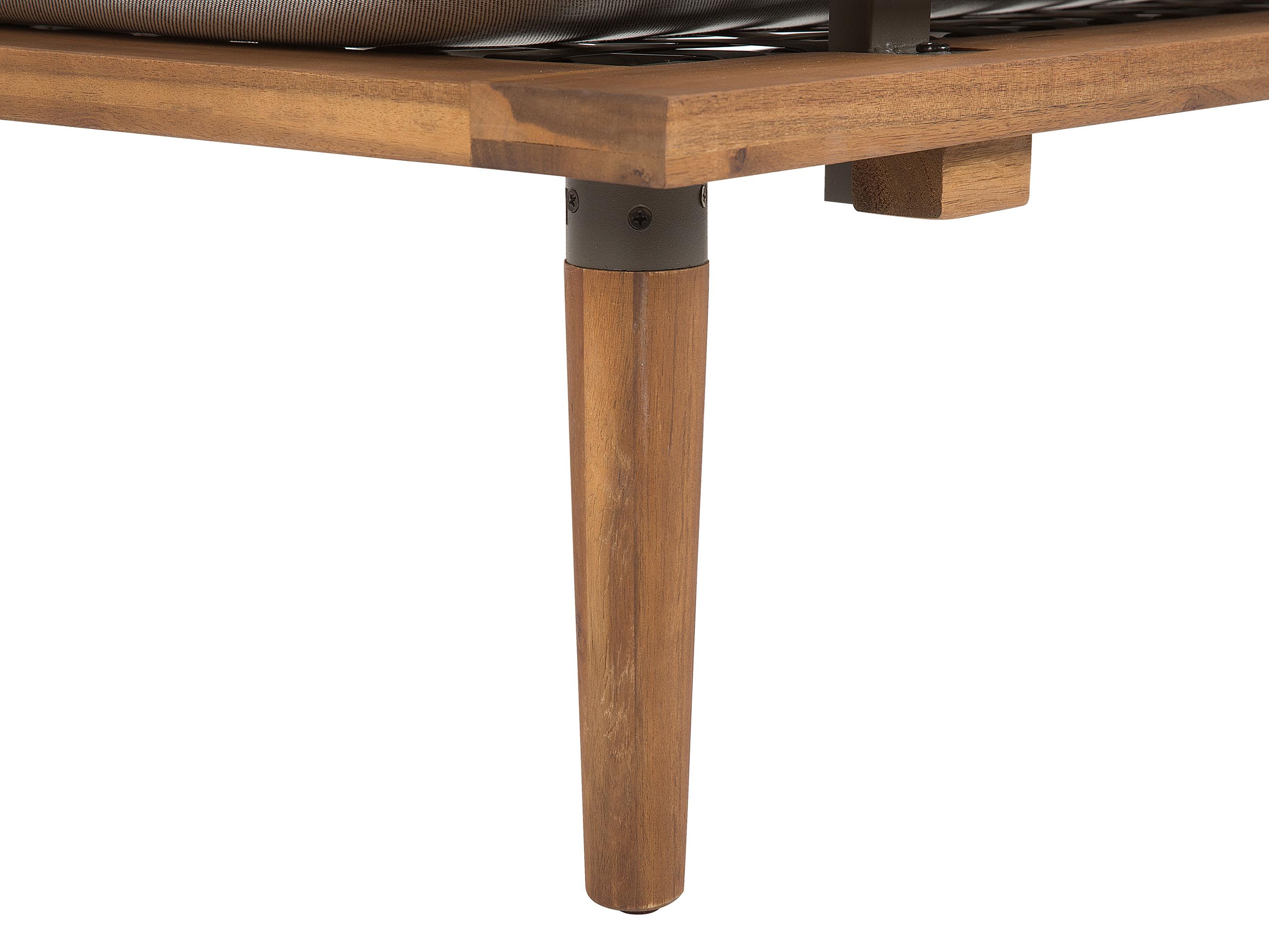 Loungeset met tafel 2-zits FRASCATI modulair Gecertificeerd acaciahout Lichtgrijs