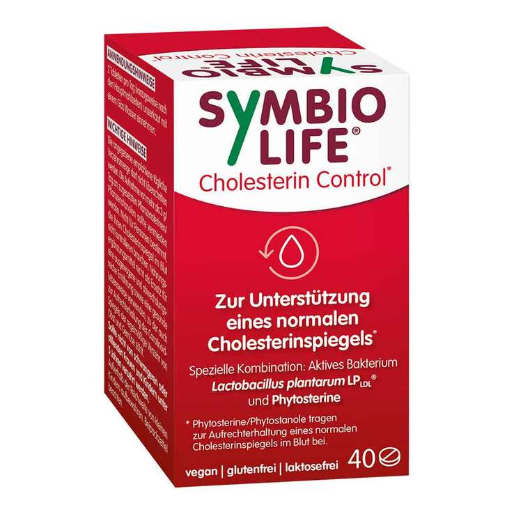 Symbiolife Cholesterin Control mit Phytosterinen Tab, 40 St