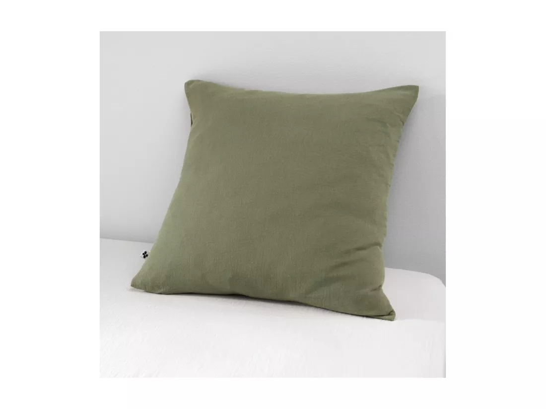 OUREA - Taie d'Oreiller 60x60cm Gaze de Coton Romarin