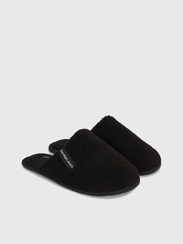 Pantufas de pele de carneiro sintética