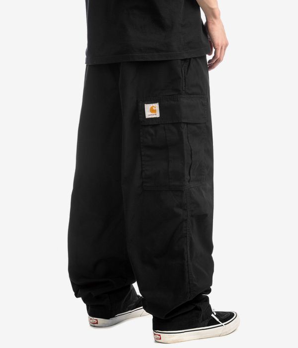 Carhartt WIP Cole Cargo Pant Lane Poplin Hose (black rinsed)