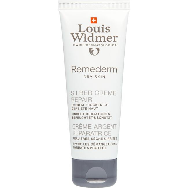 Louis Widmer Remederm Dry Skin Zilver Crème Repair Zonder Parfum 75 ML