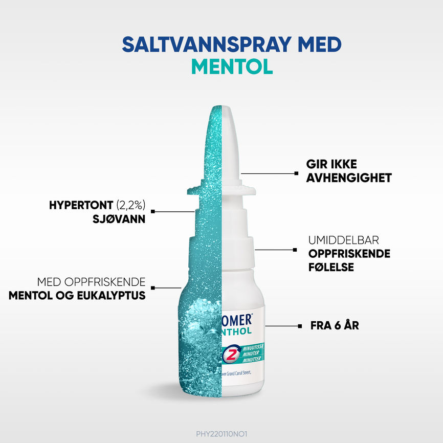 Physiomer Menthol saltvannsspray 20 ml