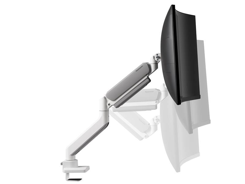 NEOMOUNTS Tischhalterung DS70-450WH1 bis 15 kg – Weiss Vollbewegliche Monitorhalterung für einen Flachbildschirm bis zu 42