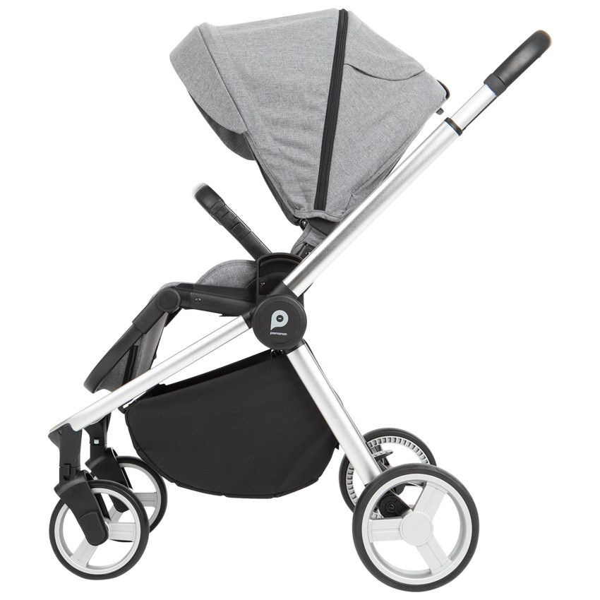 Poussette trio Tessa - Gris chiné - Ecru