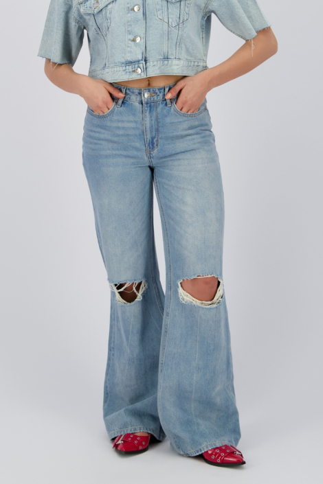 Raizzed blauwe dames jeans