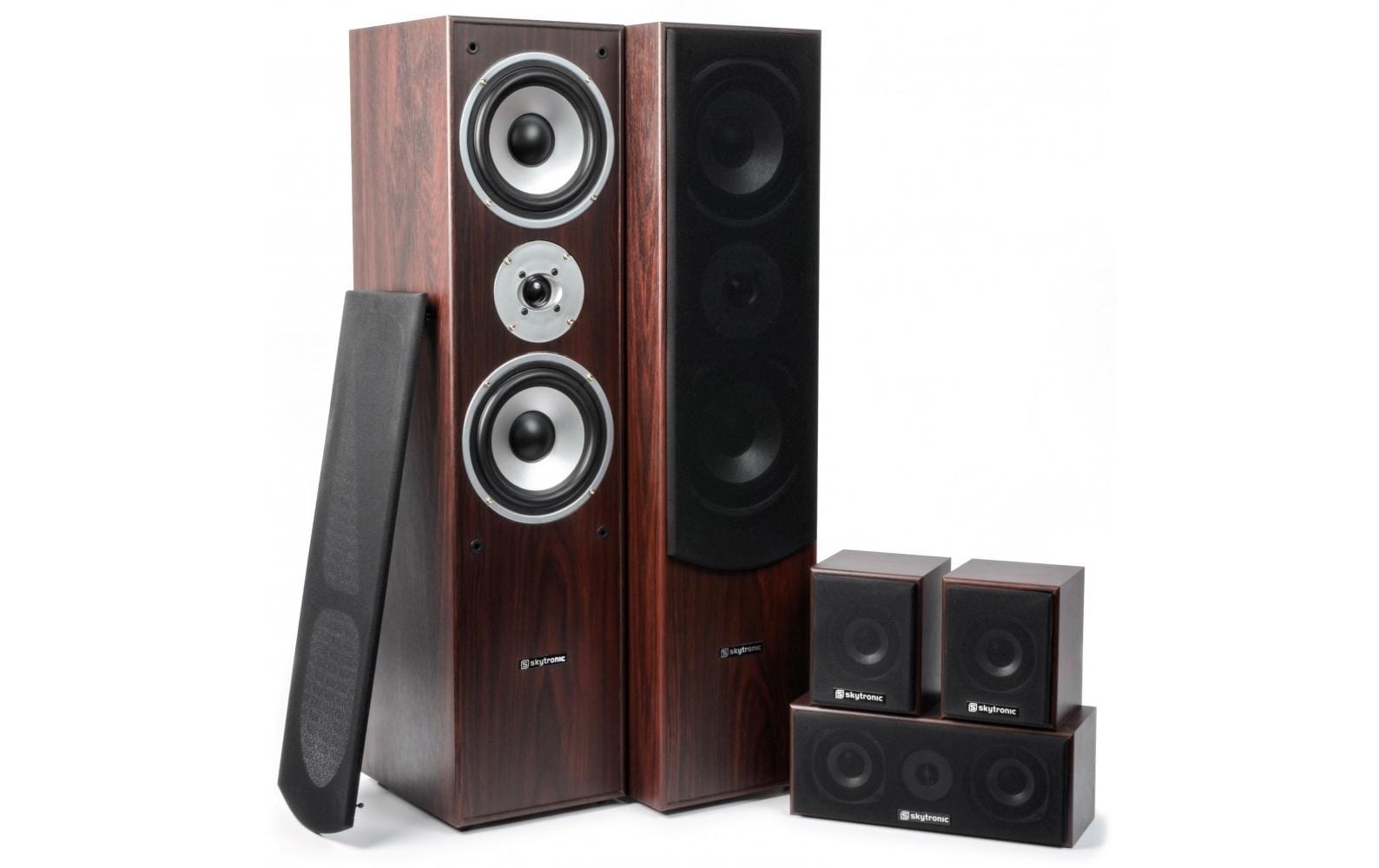 Standlautsprecher HF5W Braun<br>3-Wege-Frontlautsprecher bieten ein grossartiges Heimkinoerlebnis