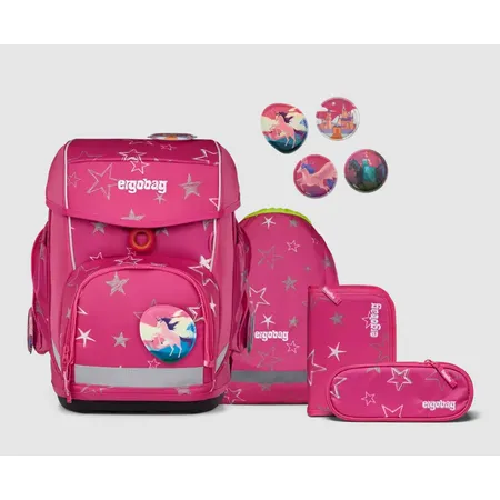 ergobag CUBO Schulrucksack-SetSternzauBär, 5-teilig