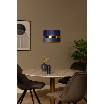 Lucide hanglamp Extravaganza Tusse blauw Ø30 cm