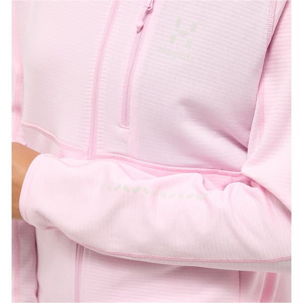Veste polaire ski rando HAGLÖFS HAGLOFS L.I.M MID FAST HOOD FRESH PINK